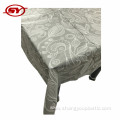 wholesale printed peva tablecloth with flannel back